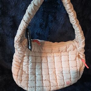 Wantable NWT Cream Quilted Shoulder Bag
